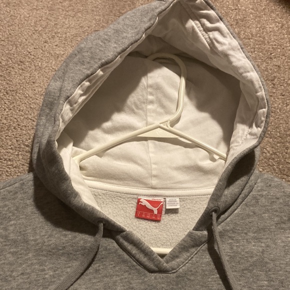 Gray puma hoodie with sparkly logo - Picture 4 of 4